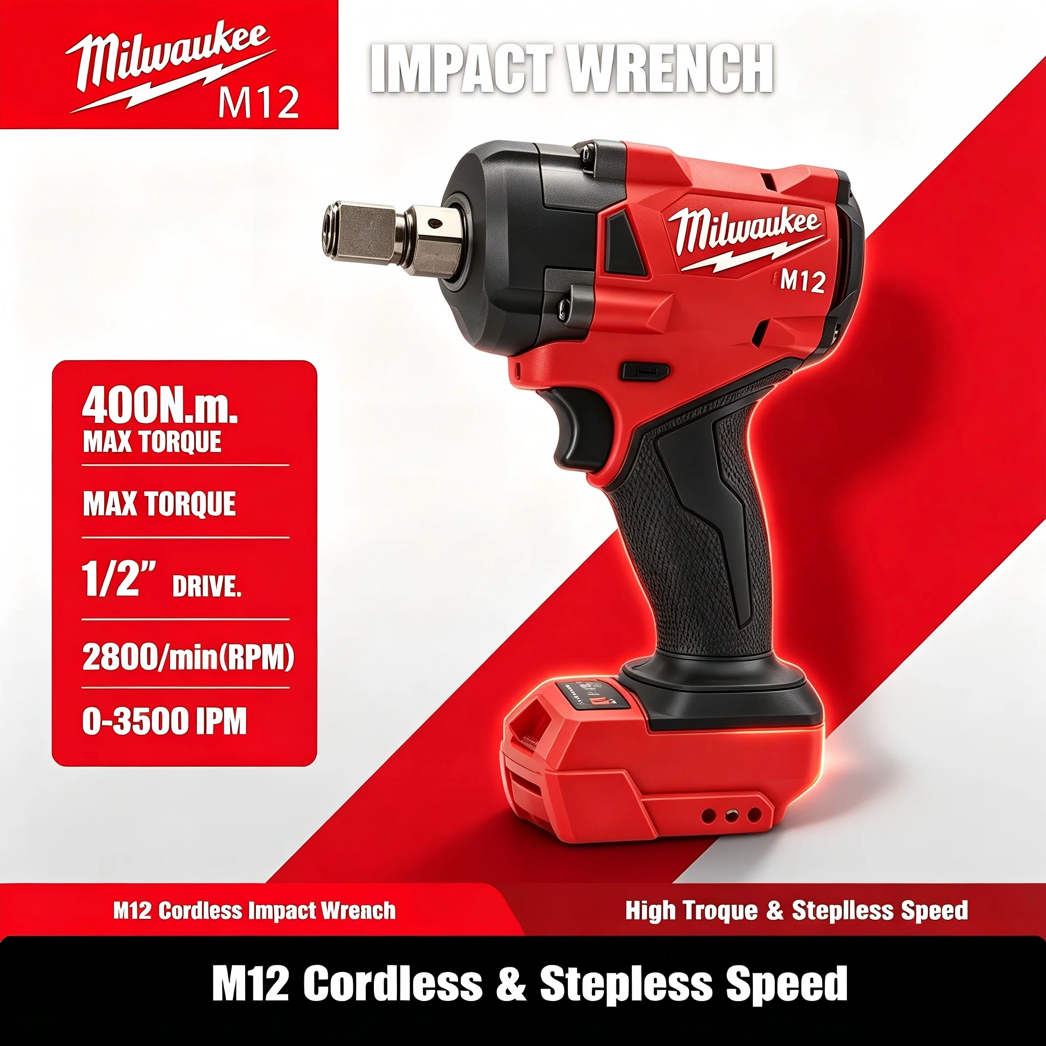 Milwaukee Drill M18 Fuel - ミルウォーキー M12 M18 FUEL ブラシレス電動インパクトレンチ 1/2インチ
