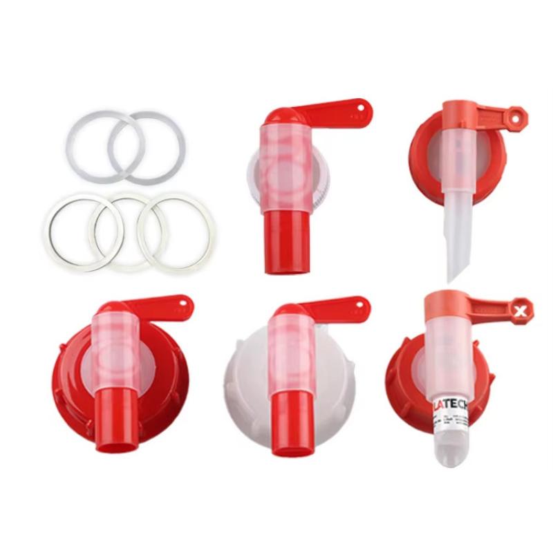 Silicone Tap Washer - 1個入り、赤と白のプラスチック製スパイラルノズル、DN61（61mm）、園芸用肥料液の供給用、屋外ガーデニング用アクセサリー。