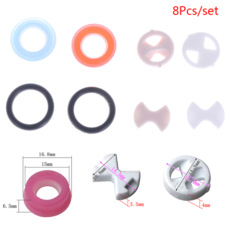 Silicone Tap Washer - 【8個/セット セラミックディスク シリコンワッシャー インサートターン交換用 1/2インチ バルブタップ用】