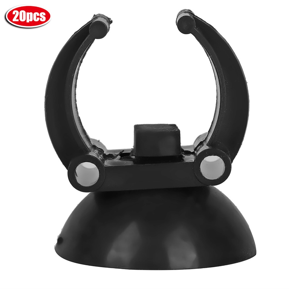 20個セット PVC製水槽加熱棒クリップ 吸盤付き ブラック - Plastic Pipe Clip のレビューと価格