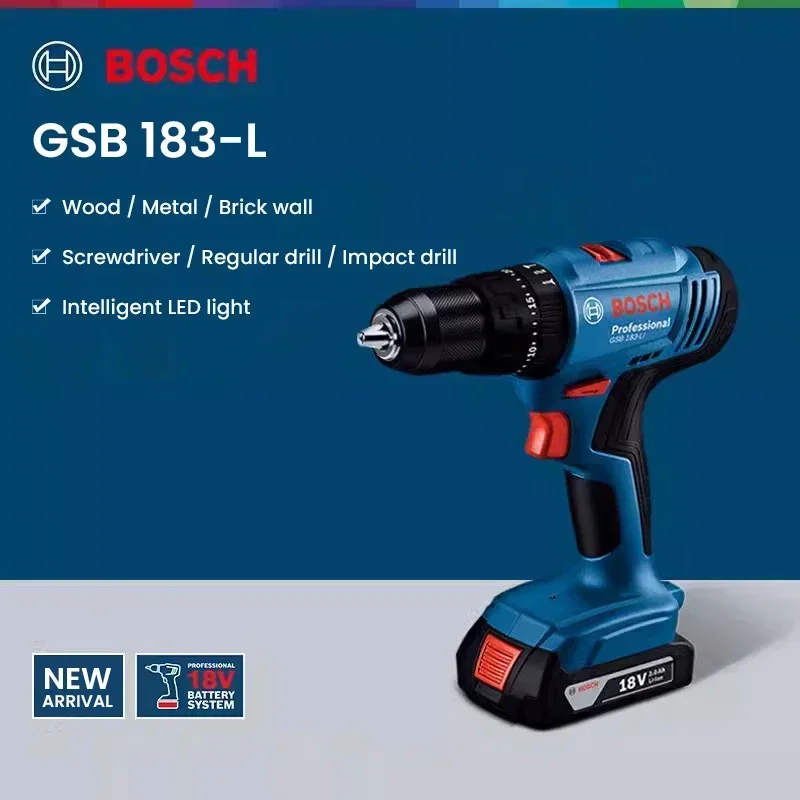 ボッシュ GSB183-LI 18V コードレス インパクト - Bosch Drill Gsb 18V のレビューと価格