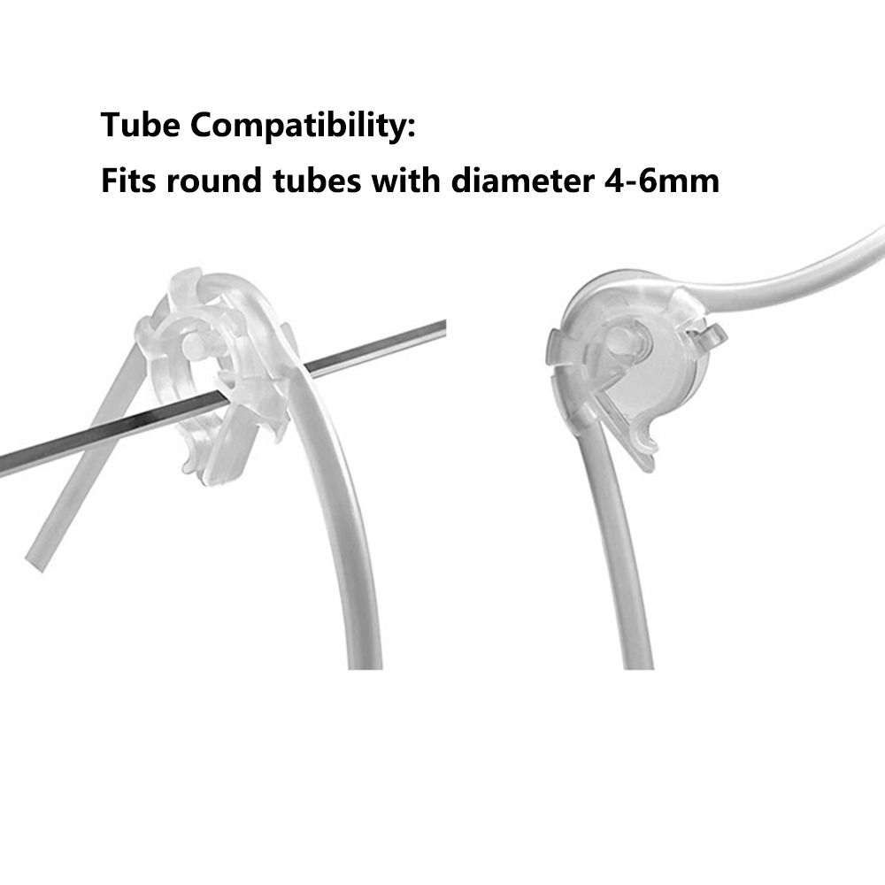 2個入りU字型クリップ水槽エアチューブホルダークリップ、吸盤 - Plastic Pipe Clip のレビューと価格